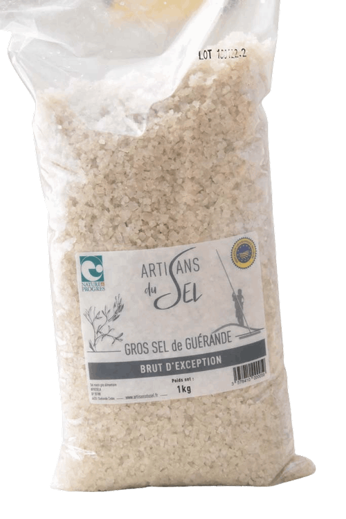 ARTISANS DU SEL - Gros sel de Guérande brut d'Exception - 1kg