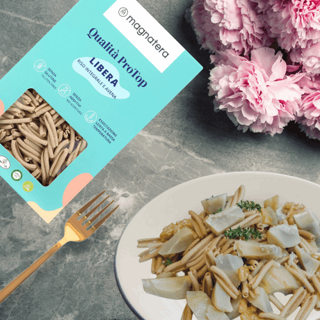MAGNATERA PANGEA - Capricci au riz brun et à lavoine- Riz brun et avoine- sans gluten , végétalien,casher ,ARTISANAL 250g