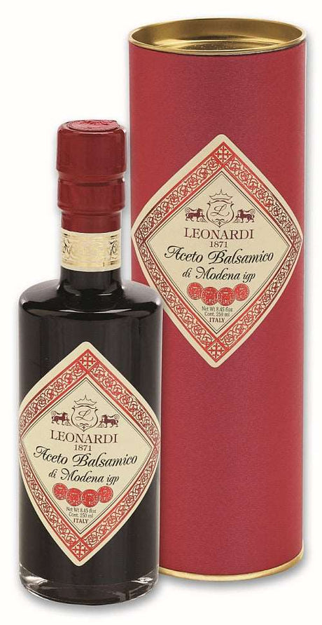 LEONARDI - Vinaigre balsamique de Modena "4 Médailles ROUGE" 8 ans 250ml