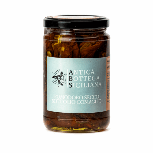 ANTICA BOTTEGA SICILIANA - Tomates Séchées dans l'huile avec de l'ail 280g