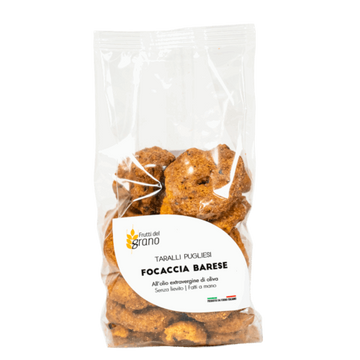 FRUTTI DEL GRANO - Taralli pugliesi  saveur focaccia barese 250g