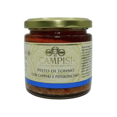 CAMPISI - Pesto de thon aux câpres et au piment 210g
