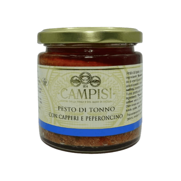 CAMPISI - Pesto de thon aux câpres et au piment 210g