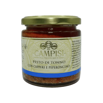 CAMPISI - Pesto de thon aux câpres et au piment 210g
